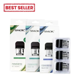 smok novo 2 replacement pods (pack of 3)