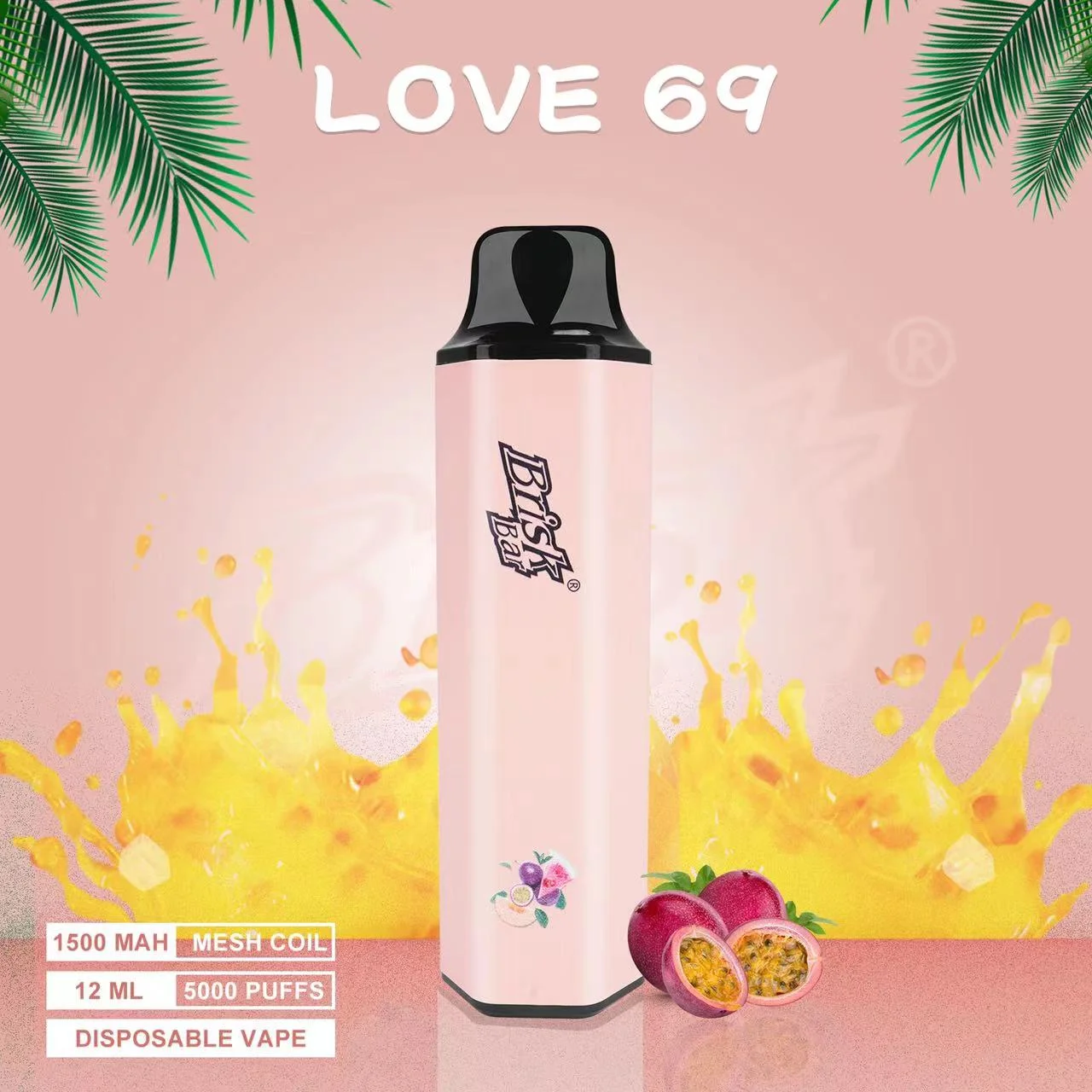 brisk bar love 69 – 5000 puffs