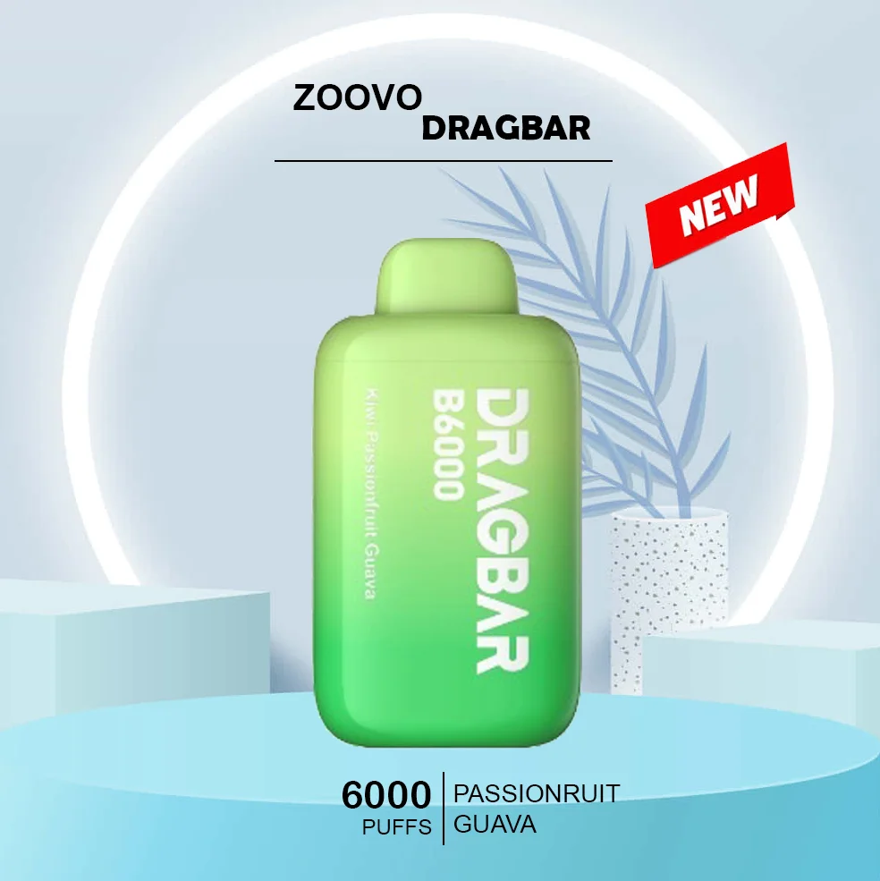zoovoo dragbar kiwi passionfruit guava 6000 puffs