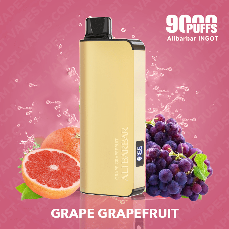 grape grapefruit – alibarbar ingot – 9000 puffs