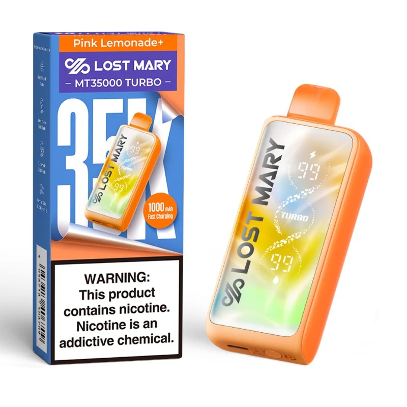 pink lemonade+ lost mary mt35000 turbo vape